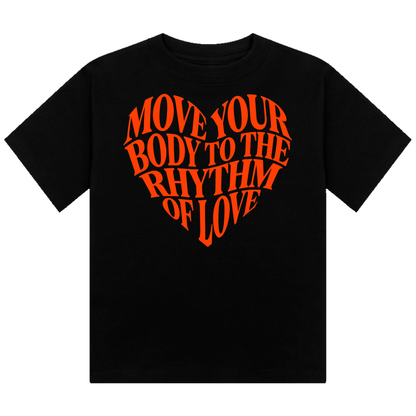 Move Your Body Neon UV Reactive Cropped Tshirt