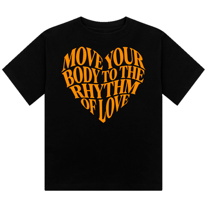 Move Your Body Neon UV Reactive Cropped Tshirt
