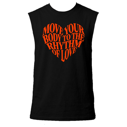 Move Your Body Neon UV Reactive Sleeveless Tshirt