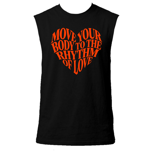 Move Your Body Neon UV Reactive Sleeveless Tshirt