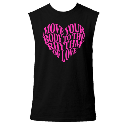 Move Your Body Neon UV Reactive Sleeveless Tshirt