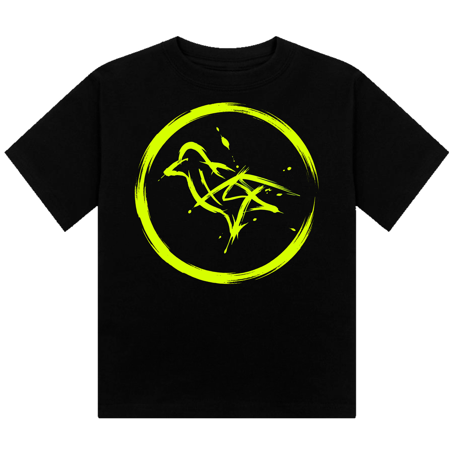 Dove Neon UV Reactive Cropped Tshirt