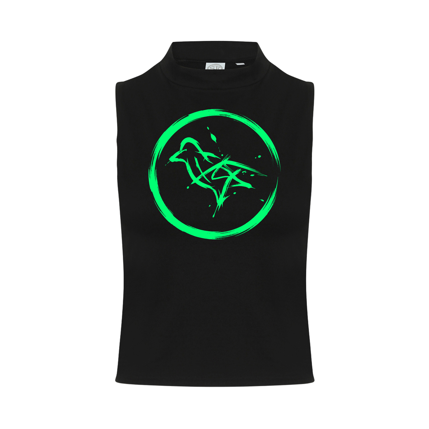 Dove Neon UV Reactive Sleeveless Crop