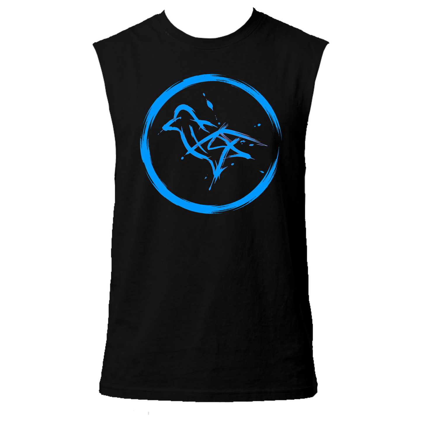 Dove Neon UV Reactive Sleeveless Tshirt