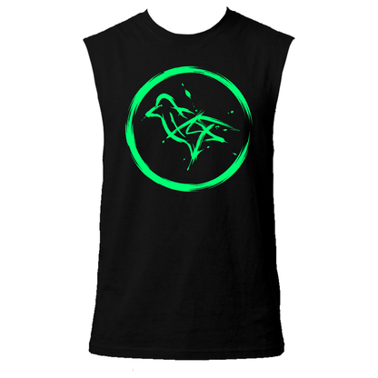 Dove Neon UV Reactive Sleeveless Tshirt