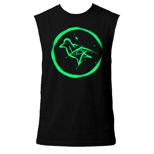 Dove Neon UV Reactive Sleeveless Tshirt
