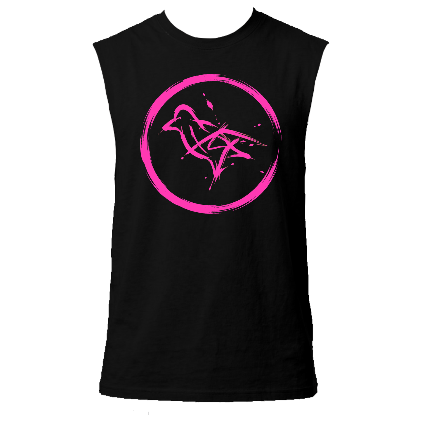 Dove Neon UV Reactive Sleeveless Tshirt