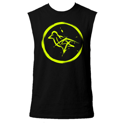 Dove Neon UV Reactive Sleeveless Tshirt