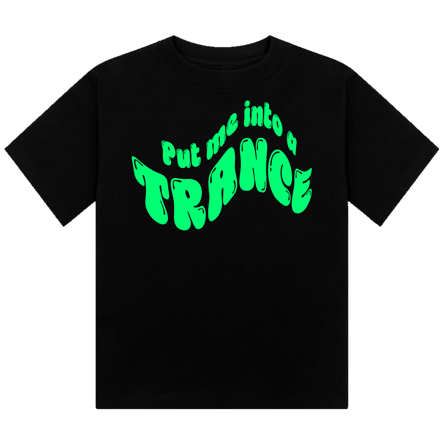 Put me Into A Trance Neon UV Reactive Cropped Tshirt