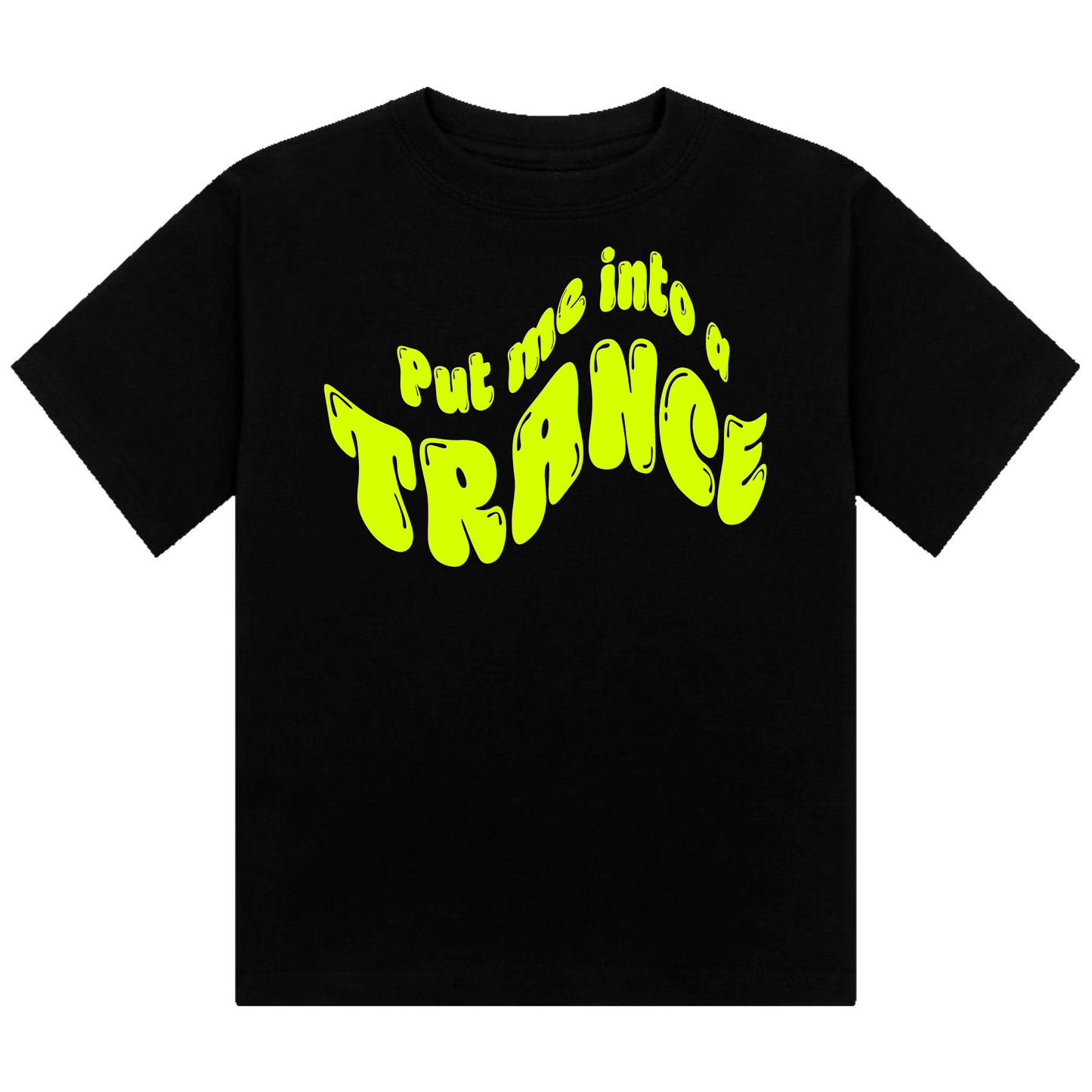 Put me Into A Trance Neon UV Reactive Cropped Tshirt