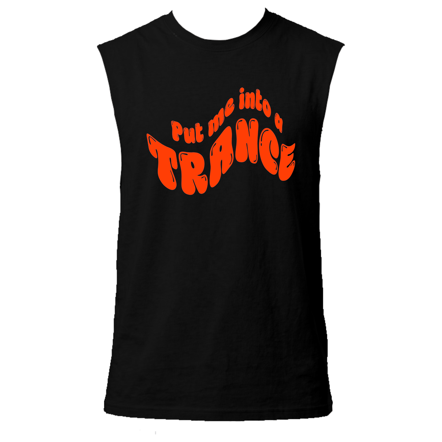 Put Me Into A Trance Neon UV Reactive Sleeveless Tshirt