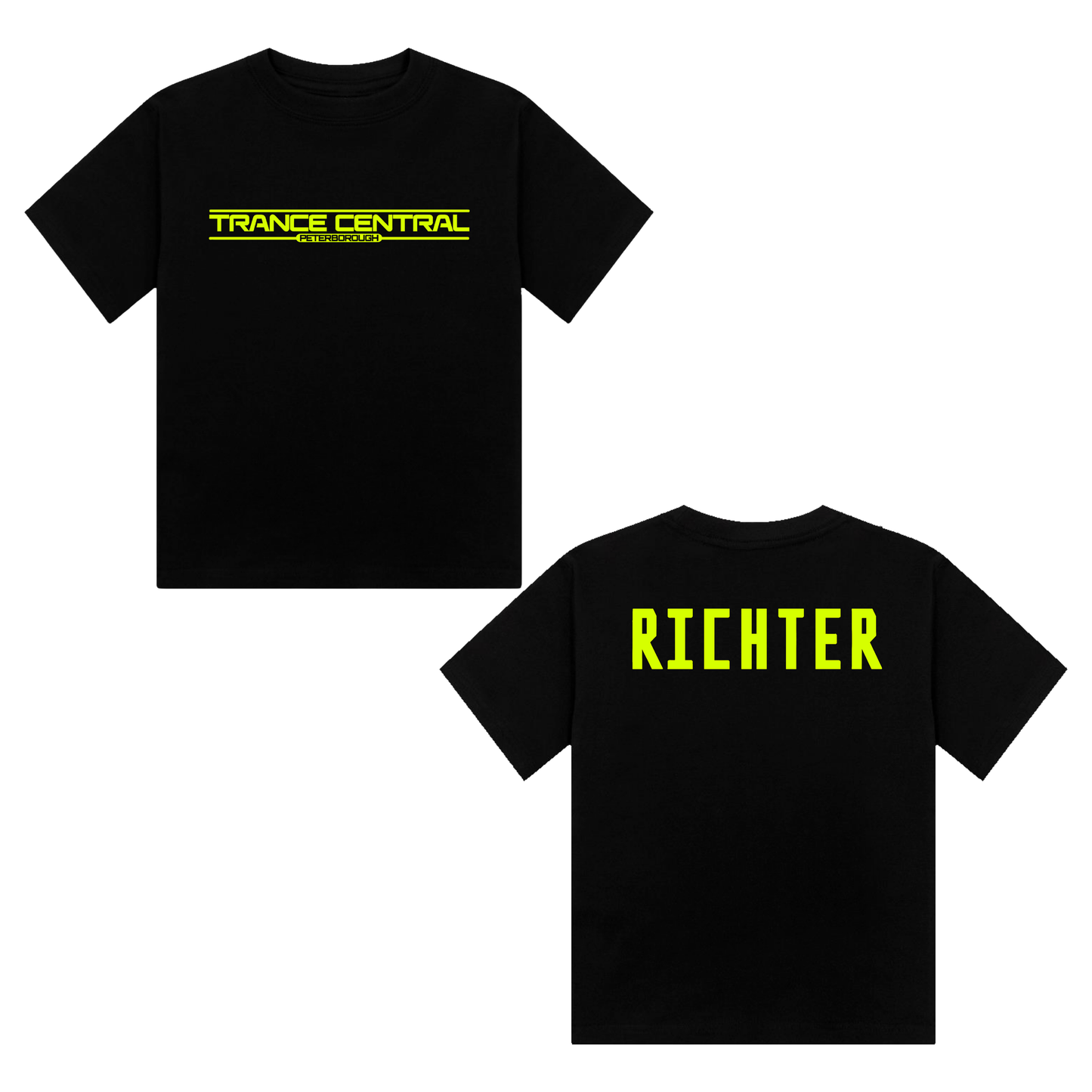 Richter X Trance Central Neon UV Reactive Cropped Tshirt