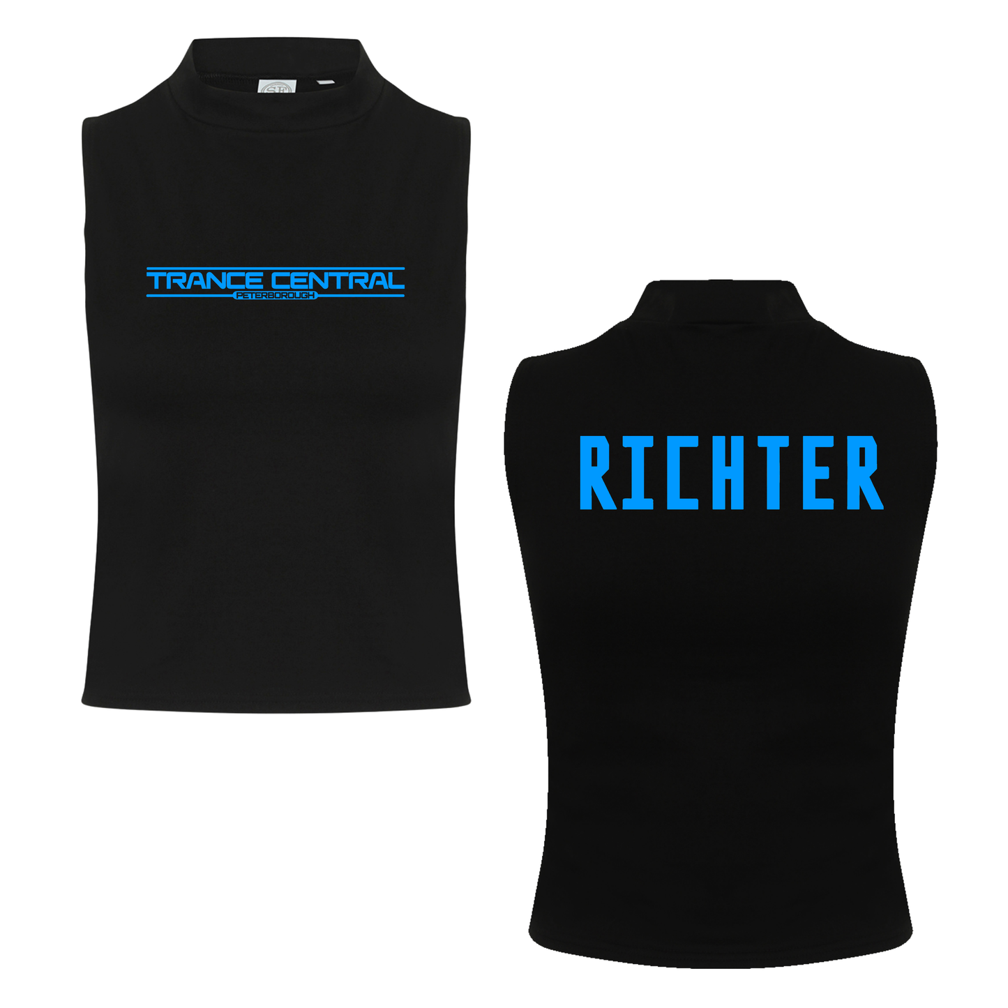 Richter X Trance Central Neon UV Reactive Sleeveless Crop