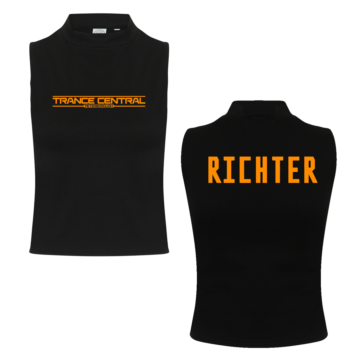 Richter X Trance Central Neon UV Reactive Sleeveless Crop