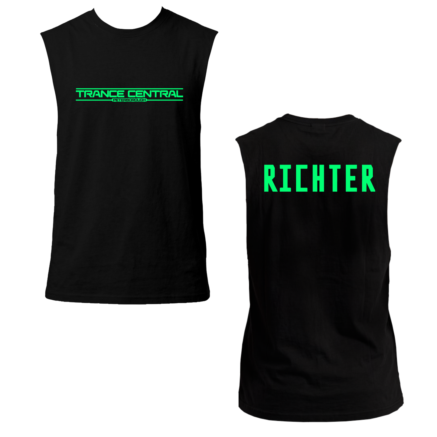 Richter X Trance Central Neon UV Reactive Sleeveless Tshirt