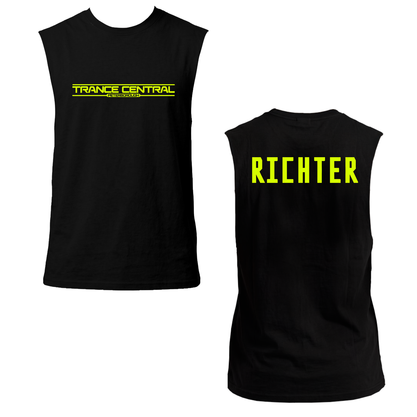 Richter X Trance Central Neon UV Reactive Sleeveless Tshirt