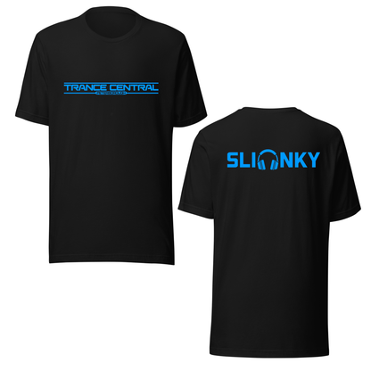 Slinky X Trance Central Neon UV Reactive Front & Back Print Classic Short Sleeved Tshirt