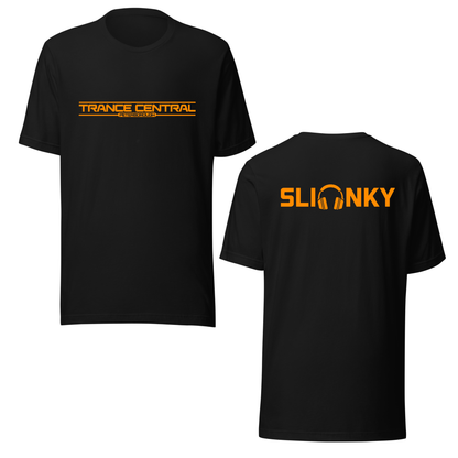 Slinky X Trance Central Neon UV Reactive Front & Back Print Classic Short Sleeved Tshirt