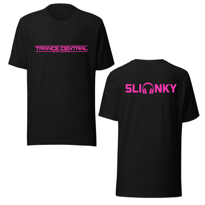 Slinky X Trance Central Neon UV Reactive Front & Back Print Classic Short Sleeved Tshirt