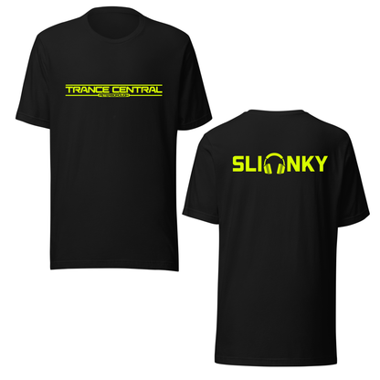Slinky X Trance Central Neon UV Reactive Front & Back Print Classic Short Sleeved Tshirt