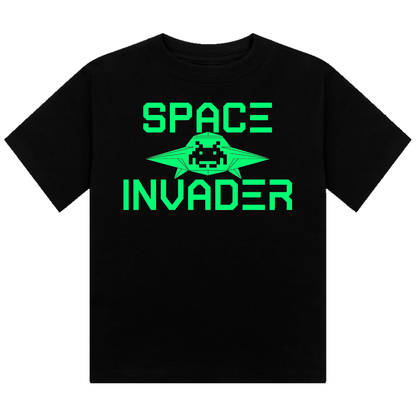 Space Invader Neon UV Reactive Cropped Tshirt