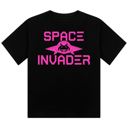 Space Invader Neon UV Reactive Cropped Tshirt