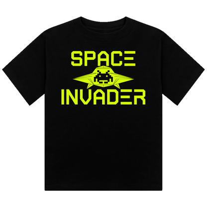 Space Invader Neon UV Reactive Cropped Tshirt