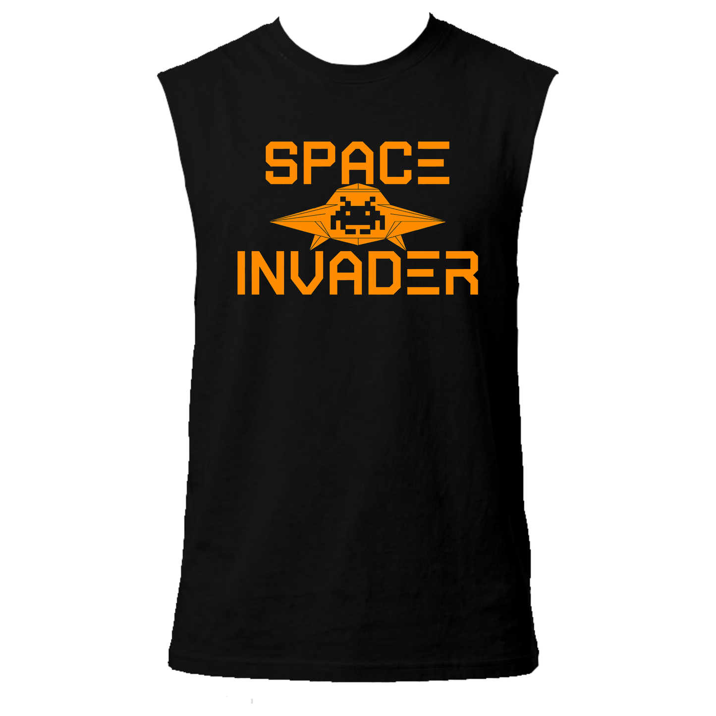Space Invader Neon UV Reactive Sleeveless Tshirt
