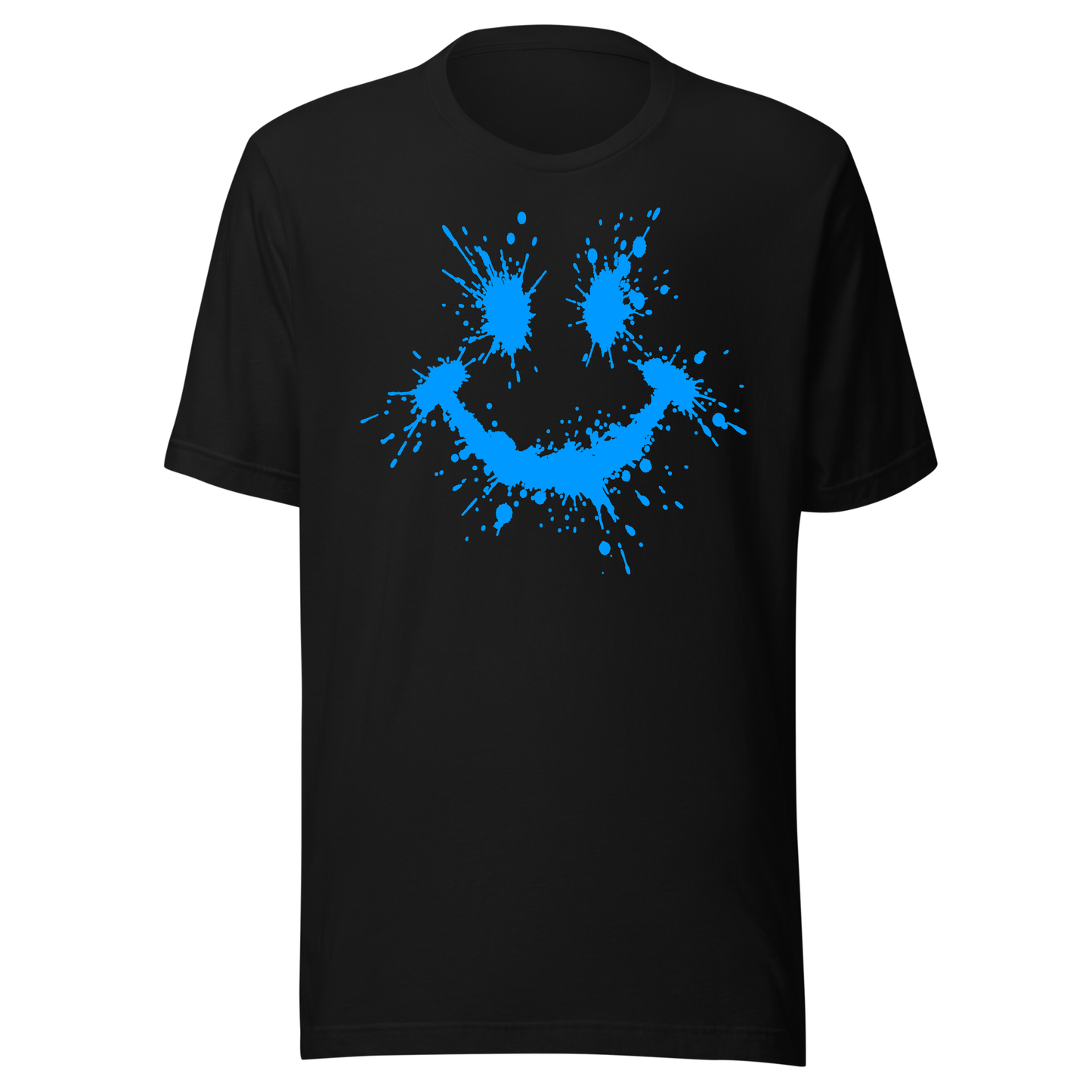 Splattered Smiley  UV Reactive Classic Short Sleeved Tshirt