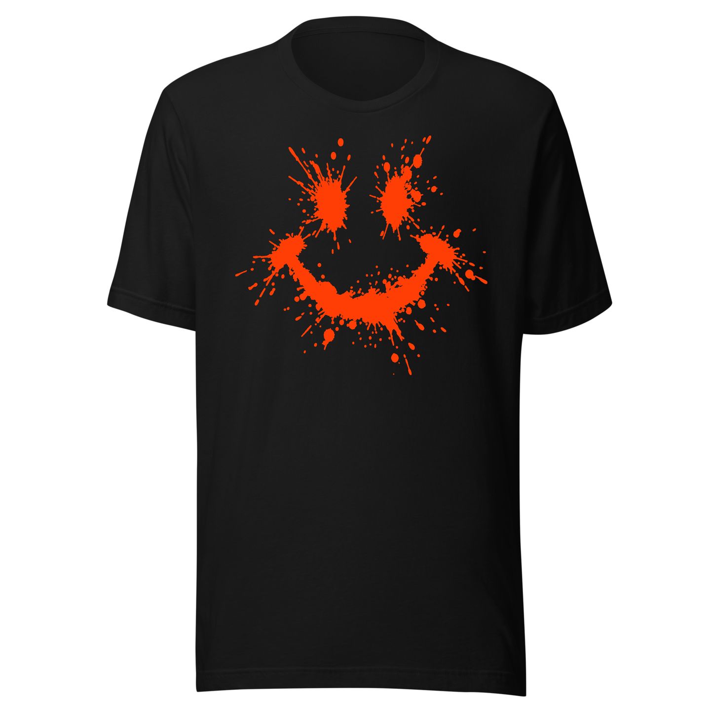 Splattered Smiley  UV Reactive Classic Short Sleeved Tshirt
