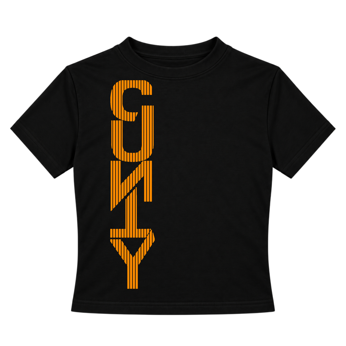 Straight Up C#nty Neon UV Reactive Cropped Tshirt