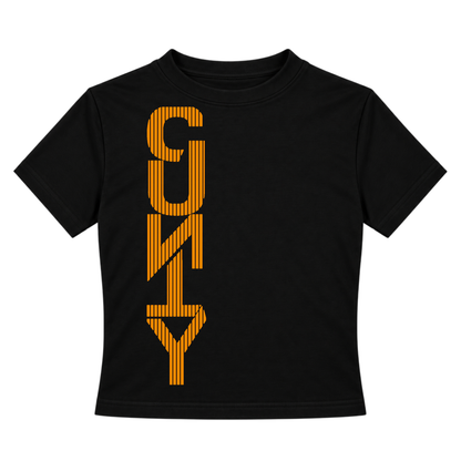 Straight Up C#nty Neon UV Reactive Cropped Tshirt