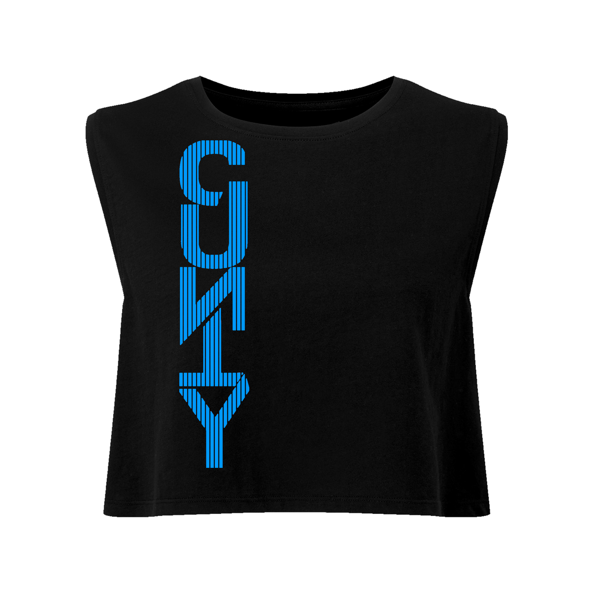 Straight Up C#nty Neon UV Reactive Cropped Tshirt