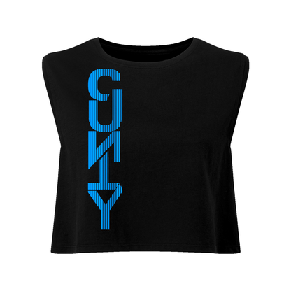 Straight Up C#nty Neon UV Reactive Cropped Tshirt