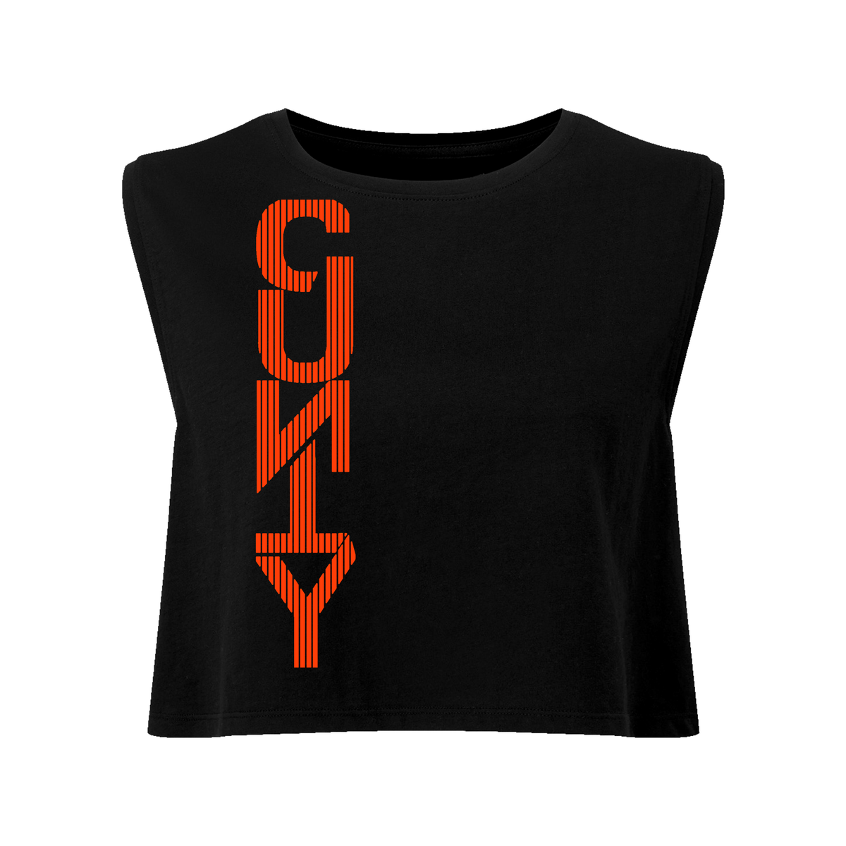 Straight Up C#nty Neon UV Reactive Cropped Tshirt