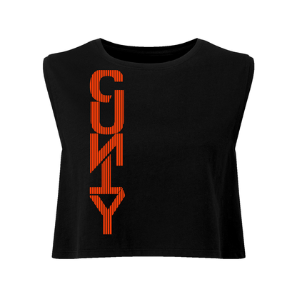 Straight Up C#nty Neon UV Reactive Cropped Tshirt