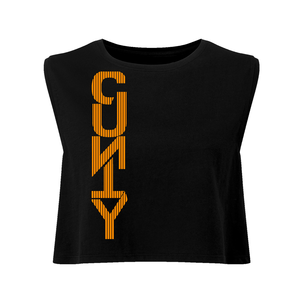 Straight Up C#nty Neon UV Reactive Cropped Tshirt