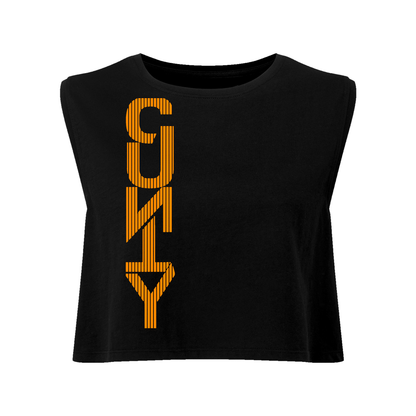 Straight Up C#nty Neon UV Reactive Cropped Tshirt