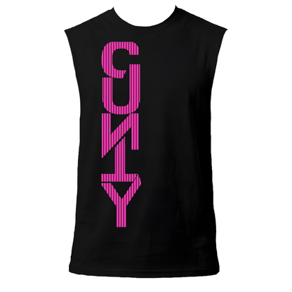 Straight Up C#nty Neon UV Reactive Sleeveless Tshirt