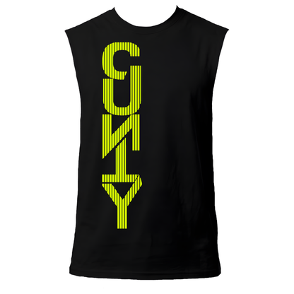 Straight Up C#nty Neon UV Reactive Sleeveless Tshirt