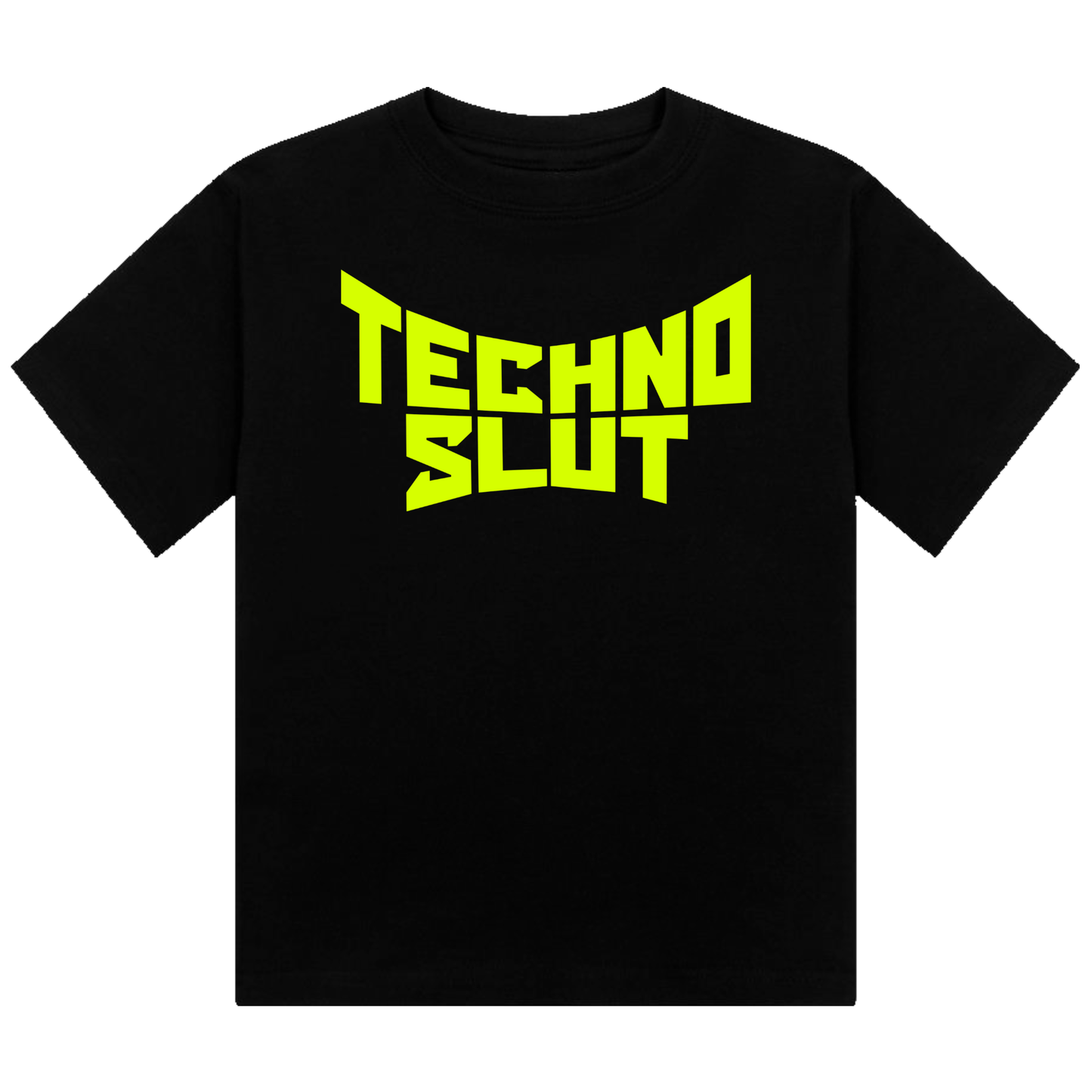 Techno S!ut Neon UV Reactive Cropped Tshirt