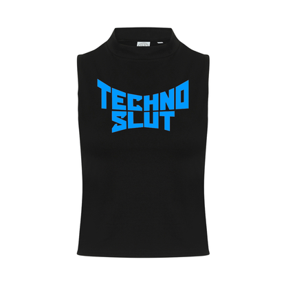 Techno S!ut Neon UV Reactive Sleeveless Crop