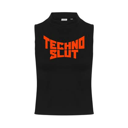Techno S!ut Neon UV Reactive Sleeveless Crop