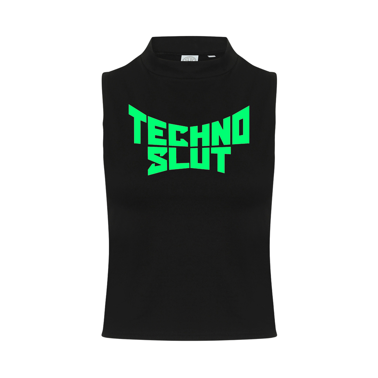 Techno S!ut Neon UV Reactive Sleeveless Crop
