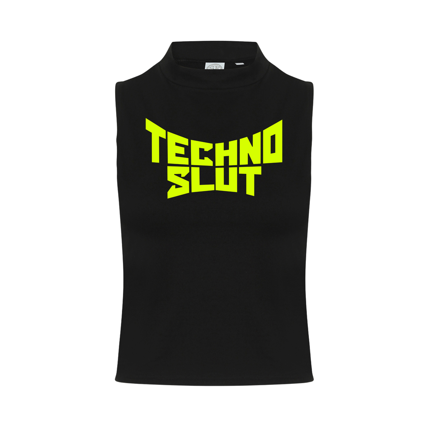 Techno S!ut Neon UV Reactive Sleeveless Crop