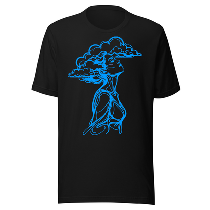 The Girl With Her Head In The Clouds UV Reactive Classic Short Sleeved Tshirt