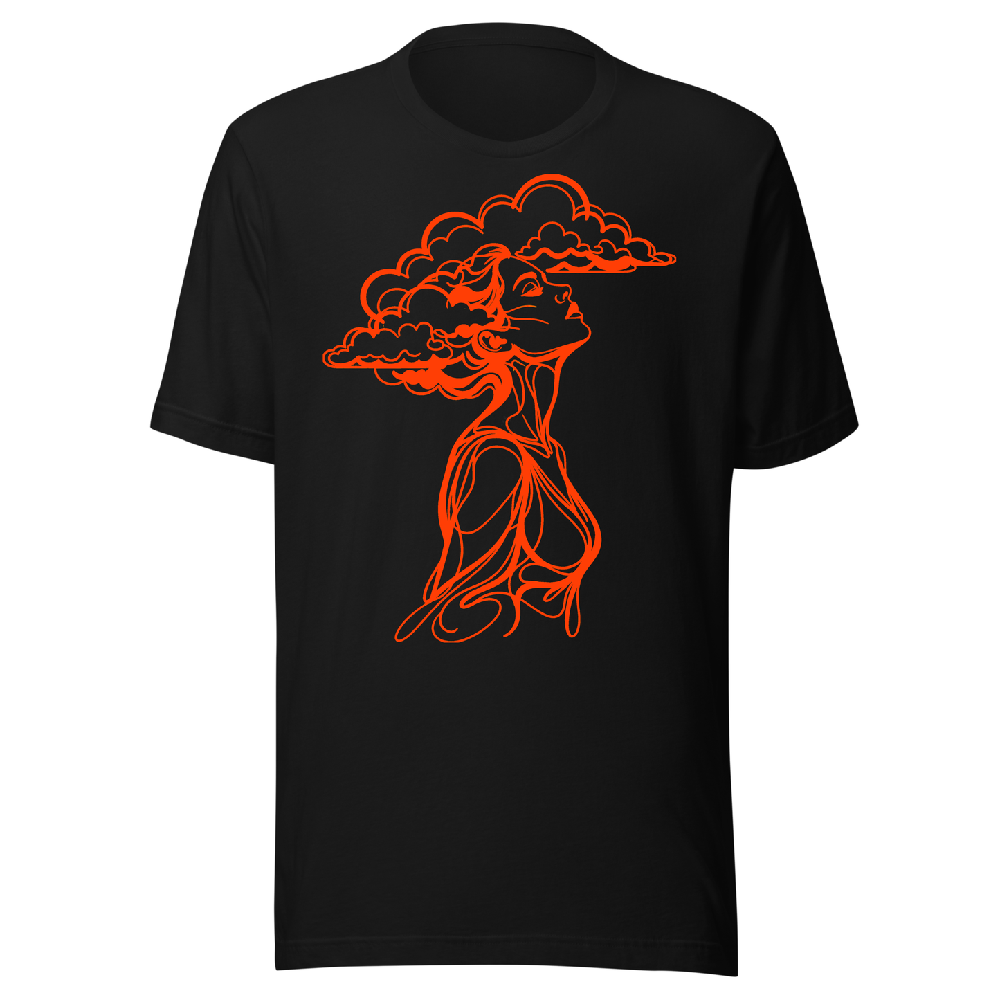 The Girl With Her Head In The Clouds UV Reactive Classic Short Sleeved Tshirt