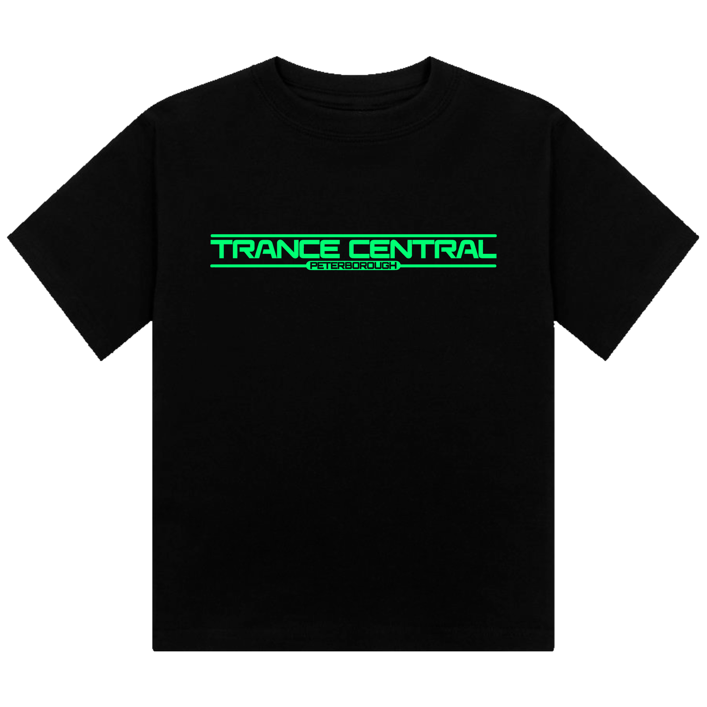Trance Central Neon UV Reactive Logo Cropped Tshirt