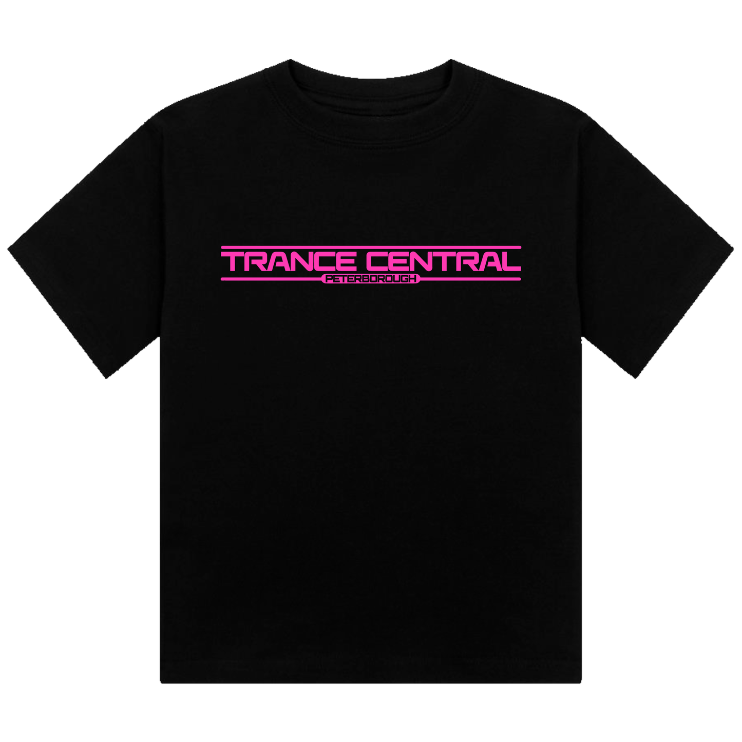 Trance Central Neon UV Reactive Logo Cropped Tshirt
