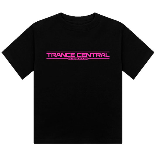 Trance Central Neon UV Reactive Logo Cropped Tshirt